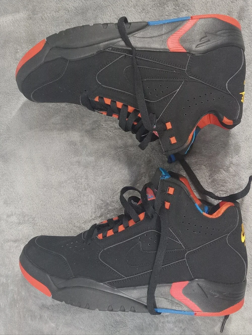 Nike Air Flight Lite Mid Black Orange Blue Scottie Pippen Size 8.5 NWT